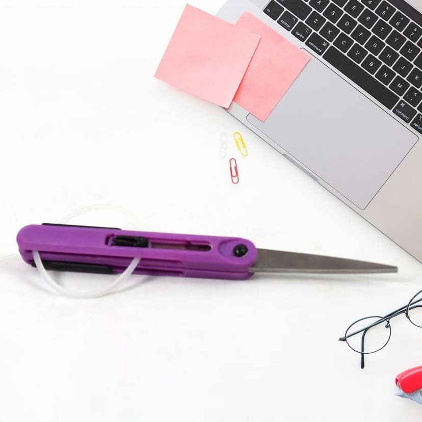 DHRUVINSRI Pen-Style Compact Scissors, Portable Travel Scissors in Pen Format – Handy & Safe for On-the-Go Use (1 Pc) view 4