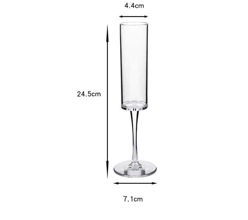 Cylinder Wine Glasses | Luxury Wine Glassware | Wide Mouth| Designer Wine Glasses | Unique | Crystal Wine Glass Set | Luxury Wine Glass Gift Pack (160 ml) view 2