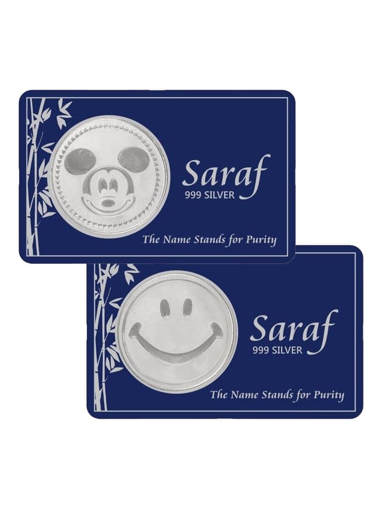 Mickey Mouse Smiley 20 gram 999 round Silver Coin view 10