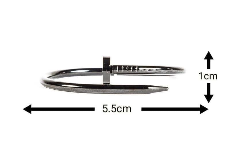 Black Elegance: The Unisex Stainless Steel Foldable Bracelet view 4