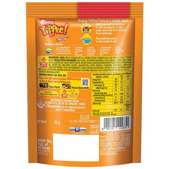 Sunfeast Pasta Tricolor Masala 65G view 2
