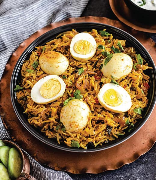 Egg biryani