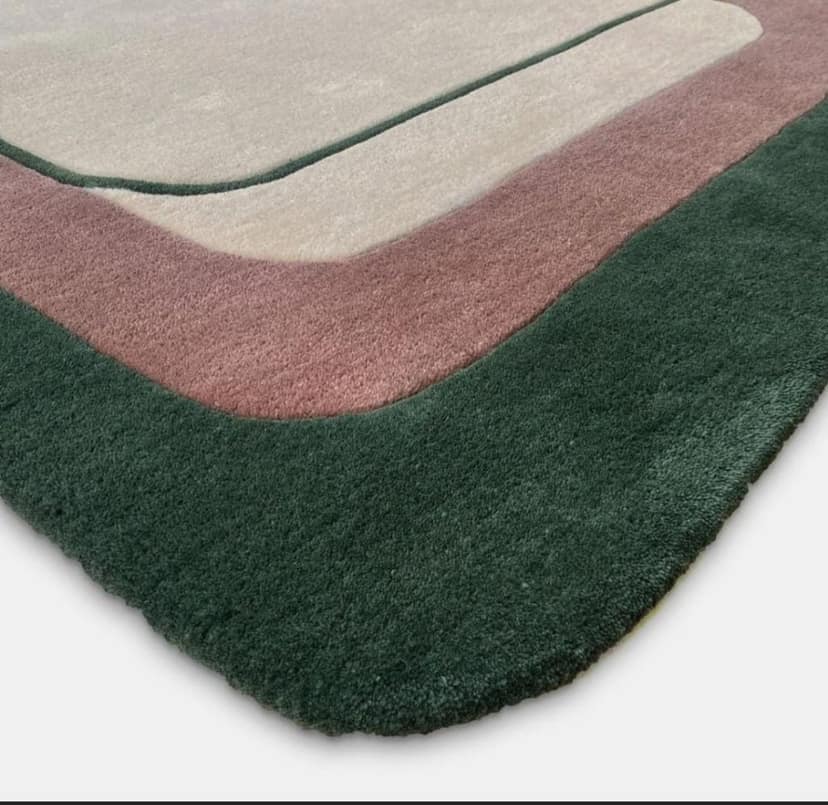 Tufted rugs for living room dining room
