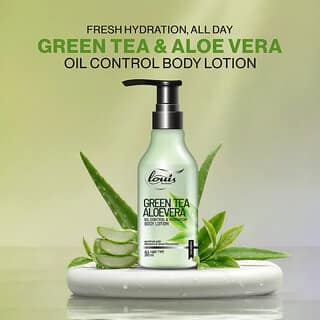 Louis Herbal Green Tea Aloevera Oil Control Hydration Body Lotion