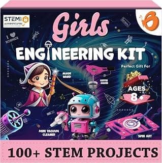 Butterfly EduFields Girls Engineering Science Experiment Kit for Age 8-12