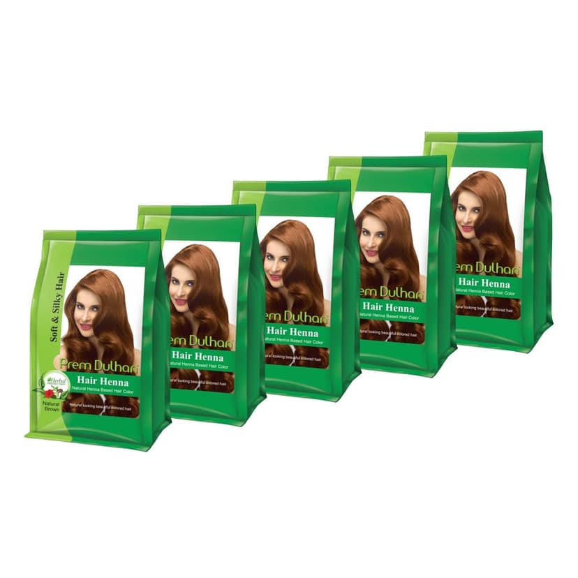 Prem Dulhan Henna Hair Color Natural Brown 125g view 5