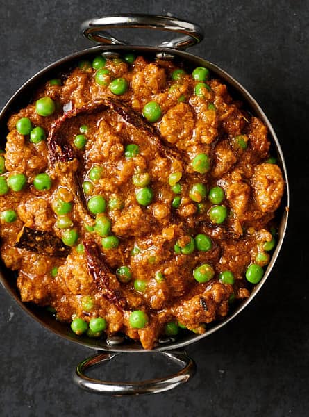 Dhaba style mutton keema matar