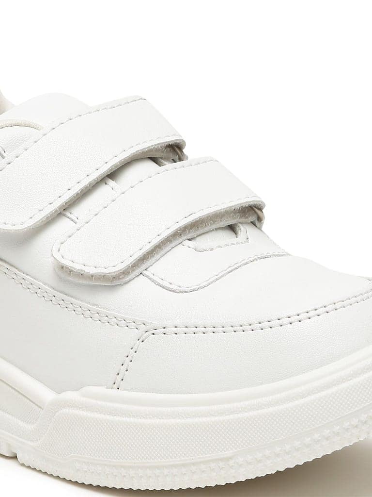 SuperKool Comfortable & LightWeight Lace-Free Sneakers - White (Unisex) view 2