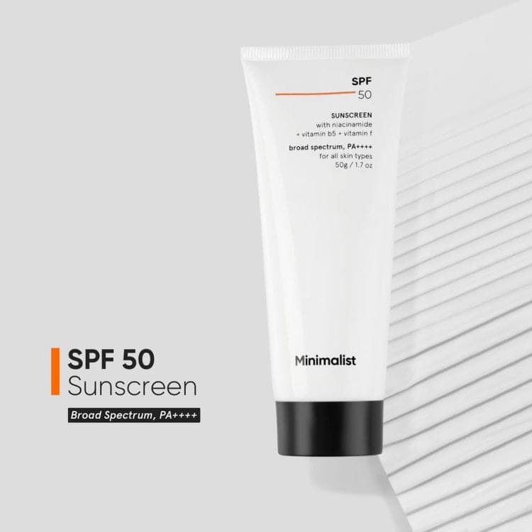 Minimalist SPF 50 PA++++ Sunscreen With Niacinamide - Lightweight & No White Cast For All Skin Types (100g) view 4