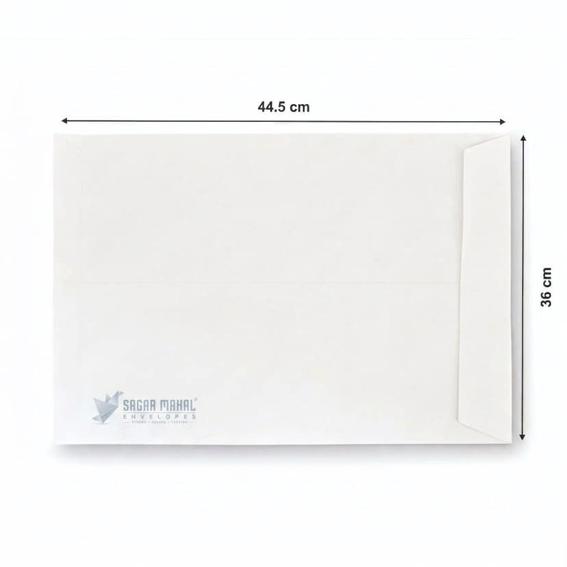 17 x 14 Inch White Laminated Envelope 115 GSM - Super Jumbo White Laminated Envelope, pack of 250pcs