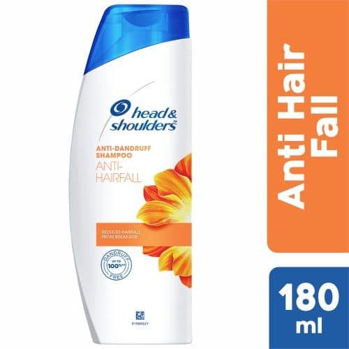 Head & Shoulders Anti Dandruff Shampoo Anti Hairfall, 180 ml