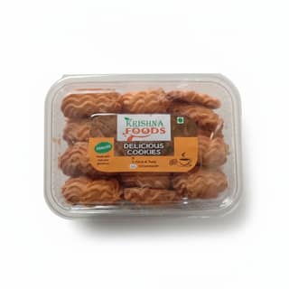Krishna Foods Delicious Cookies - 100 gm - One plastic tray pack containing cookies