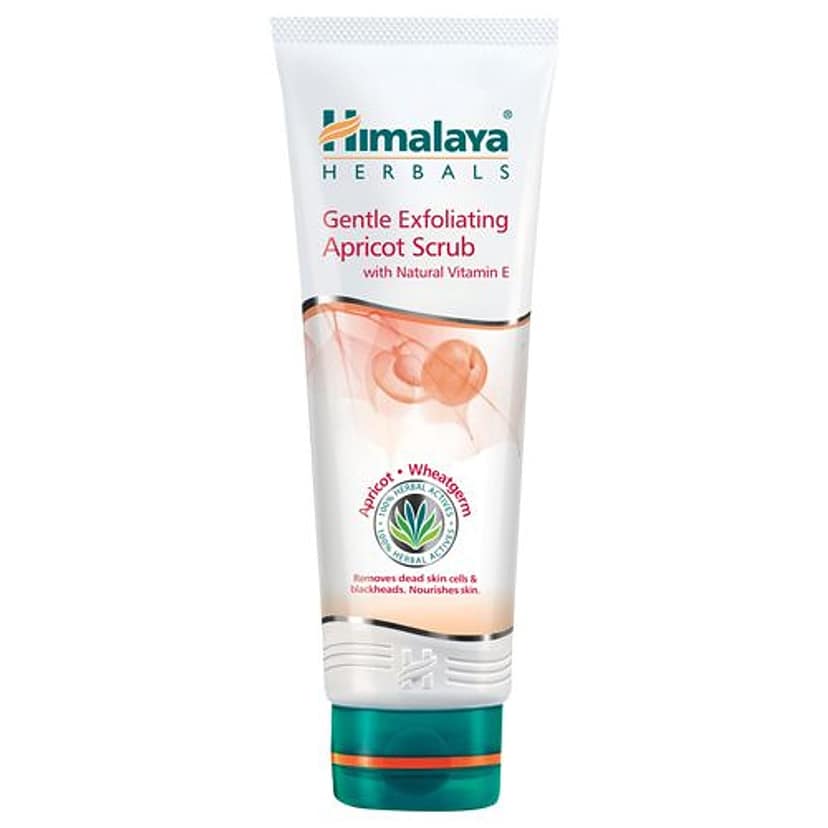 Himalaya Gentle Exfoliating Face Scrub - Apricot With Natural Vitamin E, Removes Dead Skin Cells, No Harmful Chemicals, 100% Herbal Actives, 100 g view 2