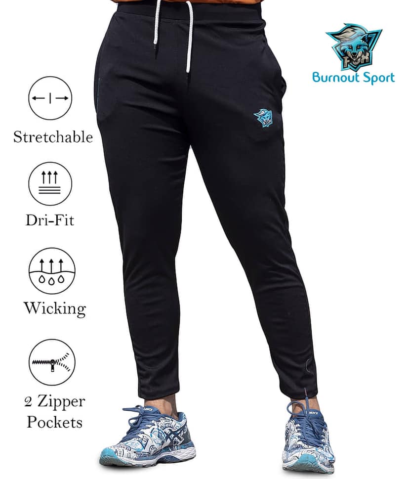 BURNOUT SPORT Polyester Black Crossbar L