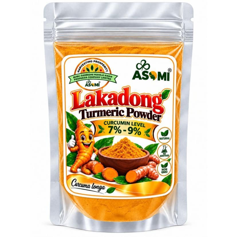 Lakadong Turmeric Powder | Natural | High Curcumin Level | 225 grams - 225 gm