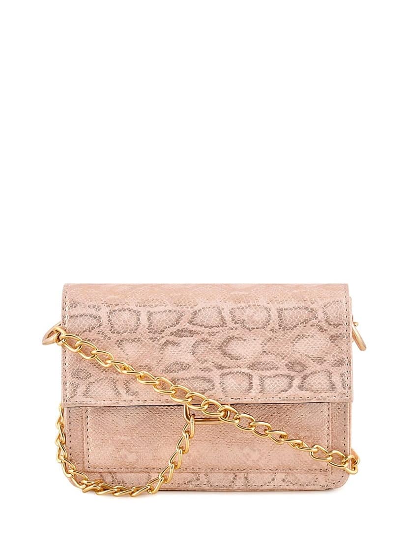 Lychee bags Women Pu Snake Finish Sling Bag