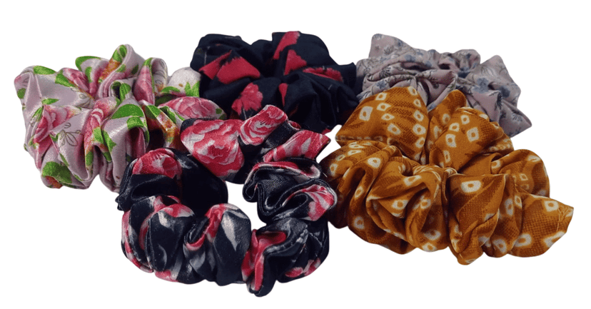 6 Pieces Hair Scrunchies, Satin Silk Scrunchy, Ponytail Holder Hair Accessories for Women Girls view 2