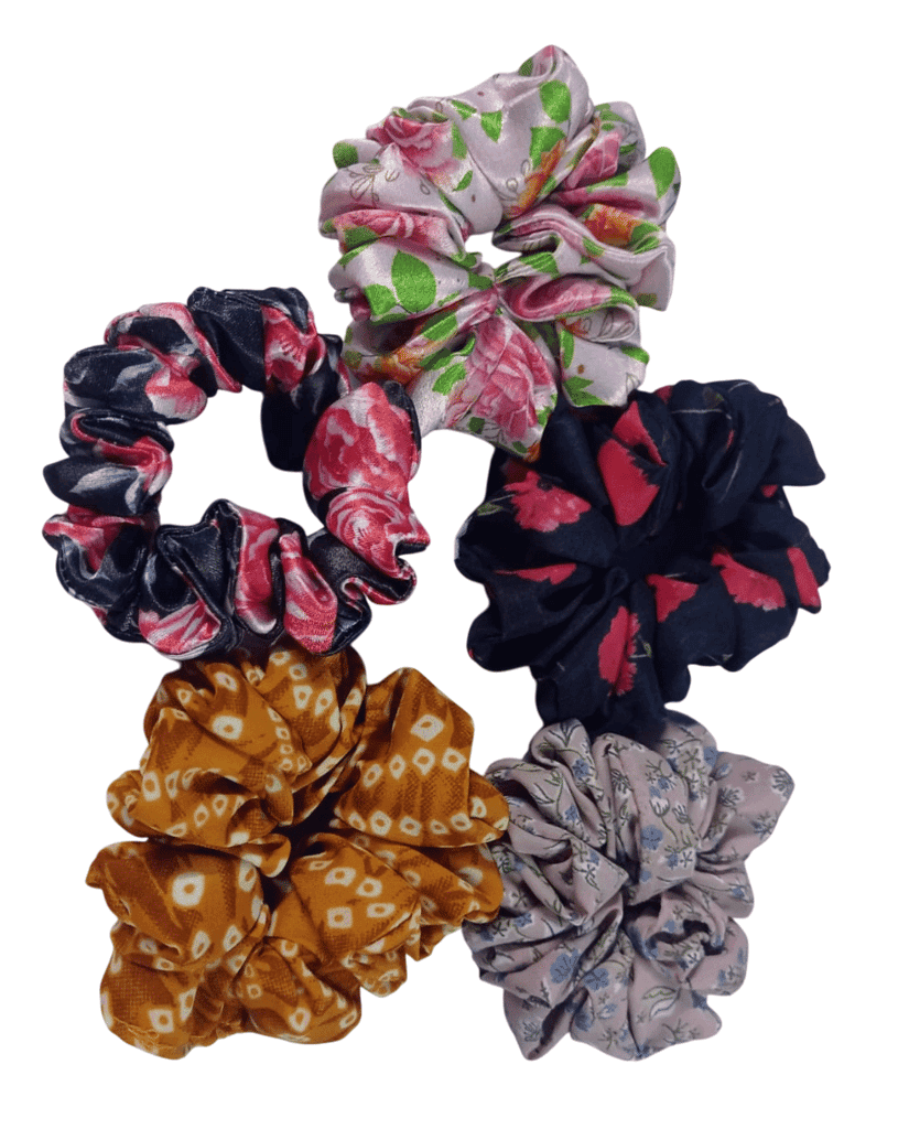 6 Pieces Hair Scrunchies, Satin Silk Scrunchy, Ponytail Holder Hair Accessories for Women Girls view 3