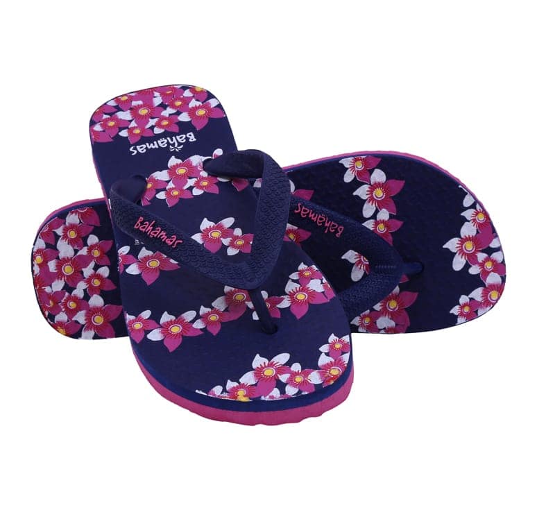 Relaxo Bahamas Women's Floral Flip-Flops BHL-68) view 3