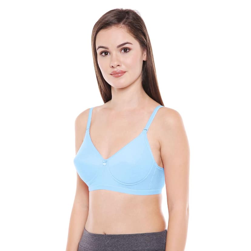 Bodycare Women Cotton Full Coverage Lightly Padded Regular Bra 1574-Sky view 2