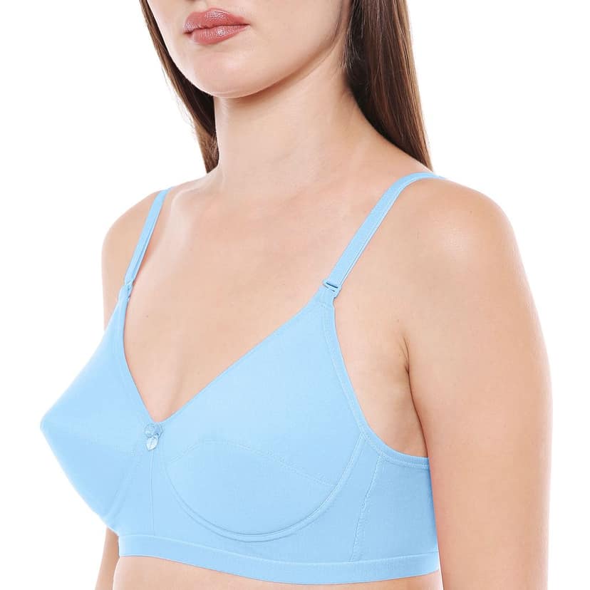 Bodycare Women Cotton Full Coverage Lightly Padded Regular Bra 1574-Sky view 5