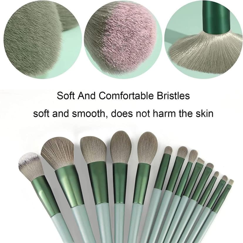 13pc Makeup Brush Set With Soft Fluffy Pouch Cosmetic Makeup Brush (Pack of 13) view 5