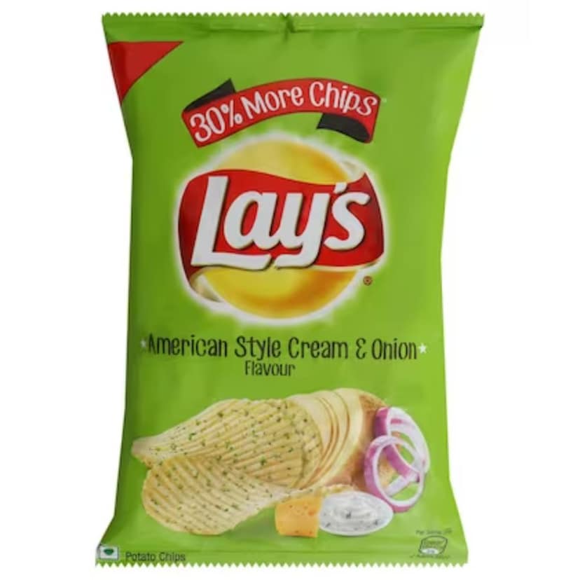 Lay's American Style Cream & Onion Chips 40 Gms