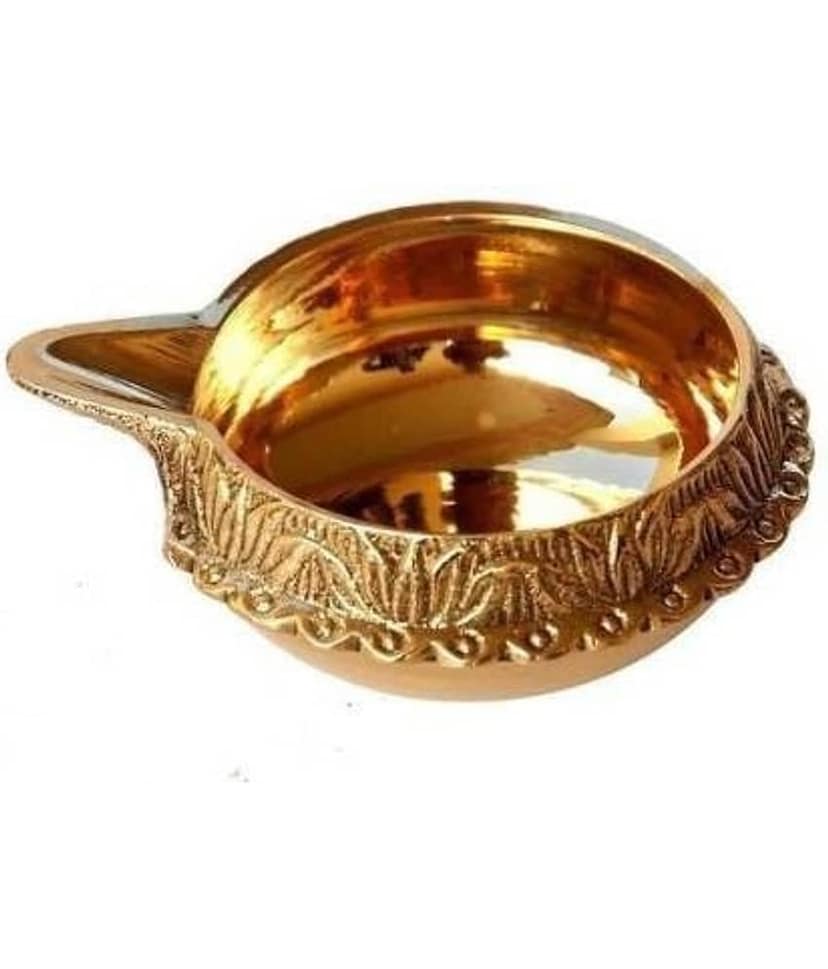 Fashion Bizz Brass Table Diya Set - Pack of 8 view 2
