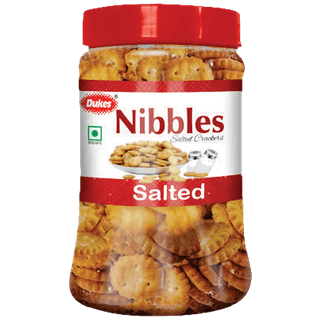 Dukes Nibbles Salted Crackers - Crunchy, 150 G Jar
