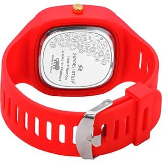 Red Dial Analog Silicon Strap Addi Stylish Designer Analog Watch - For Boys view 2