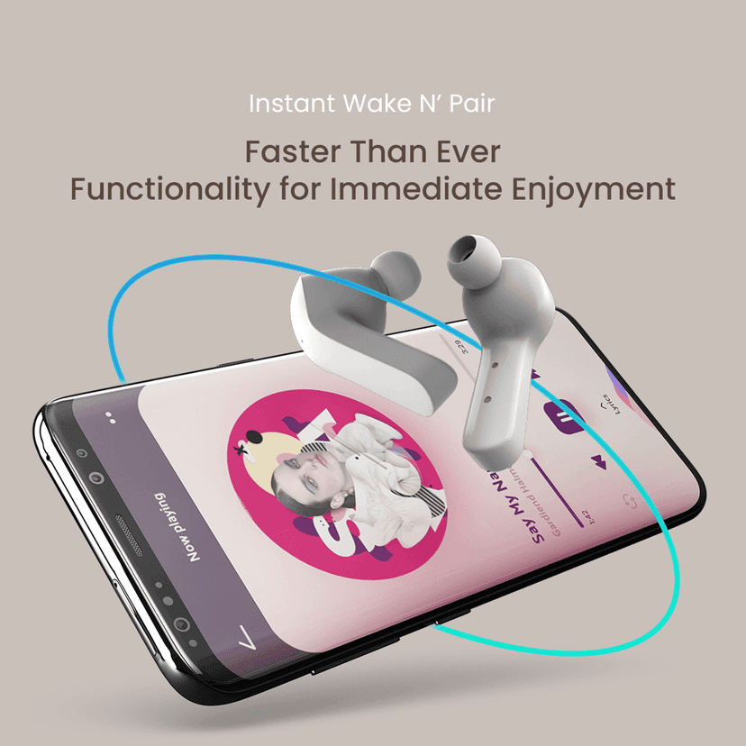 Cellecor BroPods CB07 Waterproof Earbuds With 25 Hours Playtime, ENC, 10mm Driver Bluetooth-White view 6