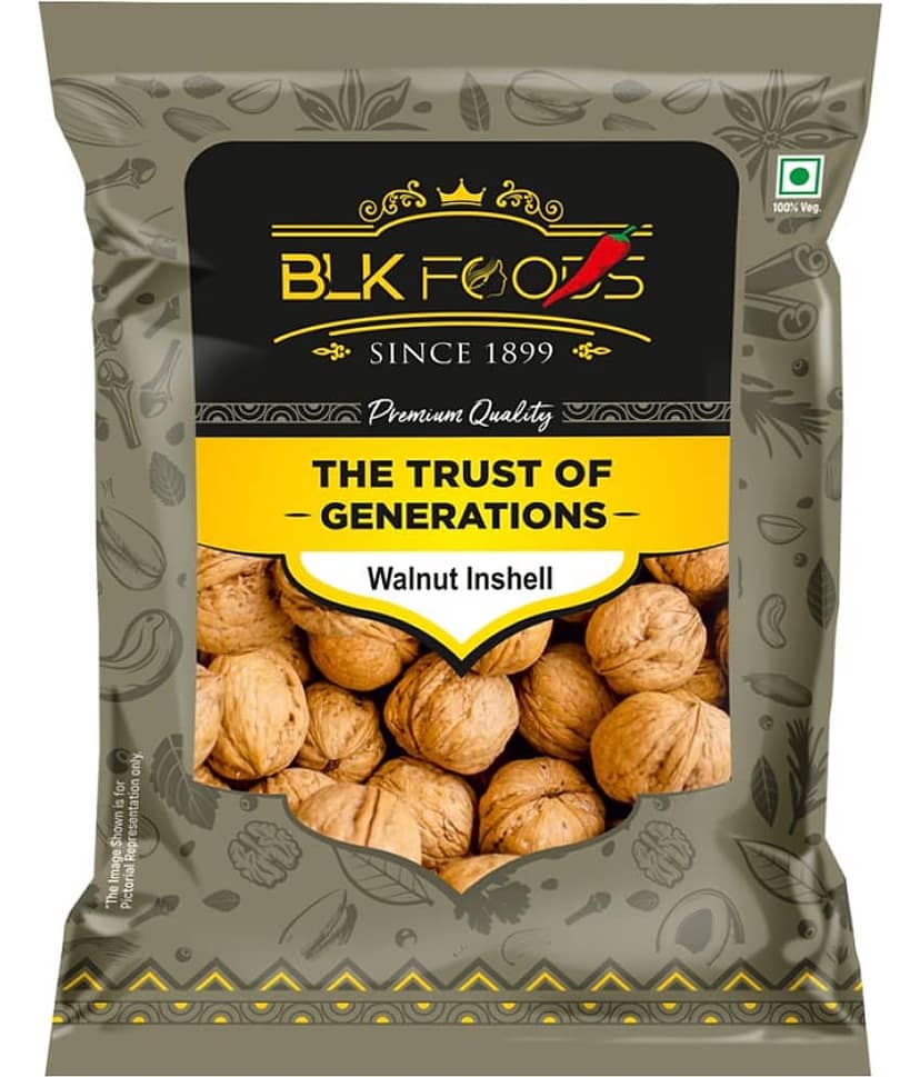 BLK FOODS California Inshell Walnuts(Saboot Akhrot) 400g g