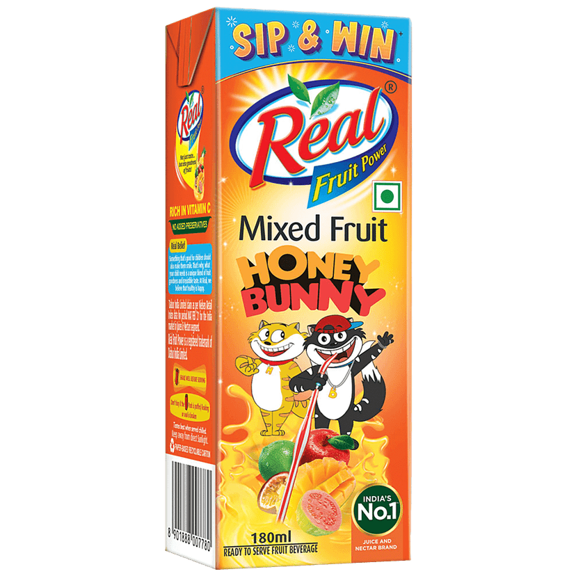 Real Mixed Fruit Juice, 200 Ml (20Ml Free)