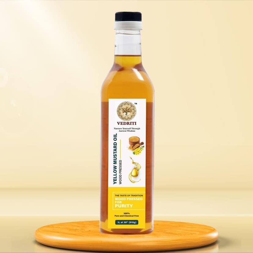 Wood Pressed Yellow Mustard Oil