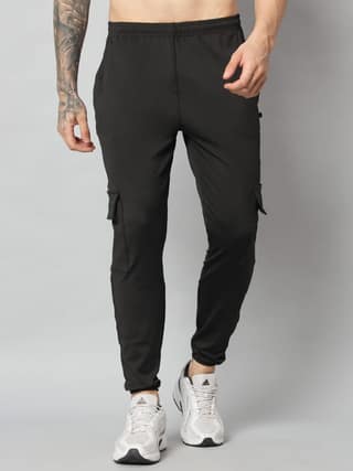 SavvyXwear Men's black trouser (sports wear/gym wear)