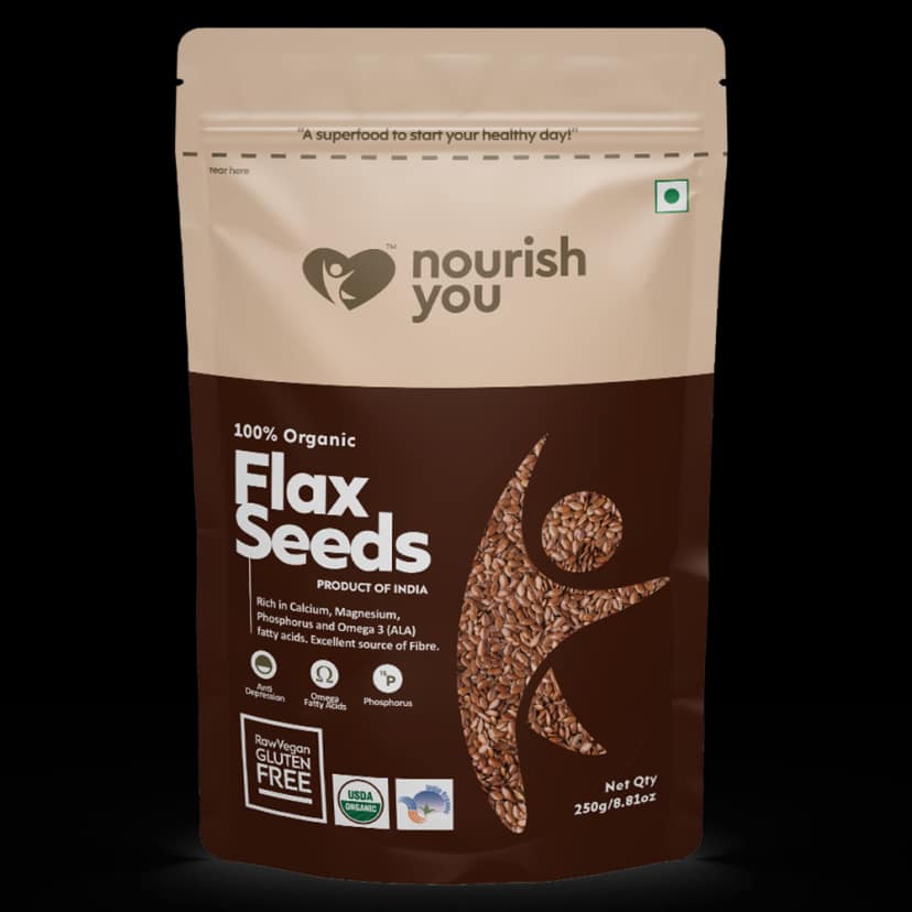 nourish you Raw Flax Seeds view 3