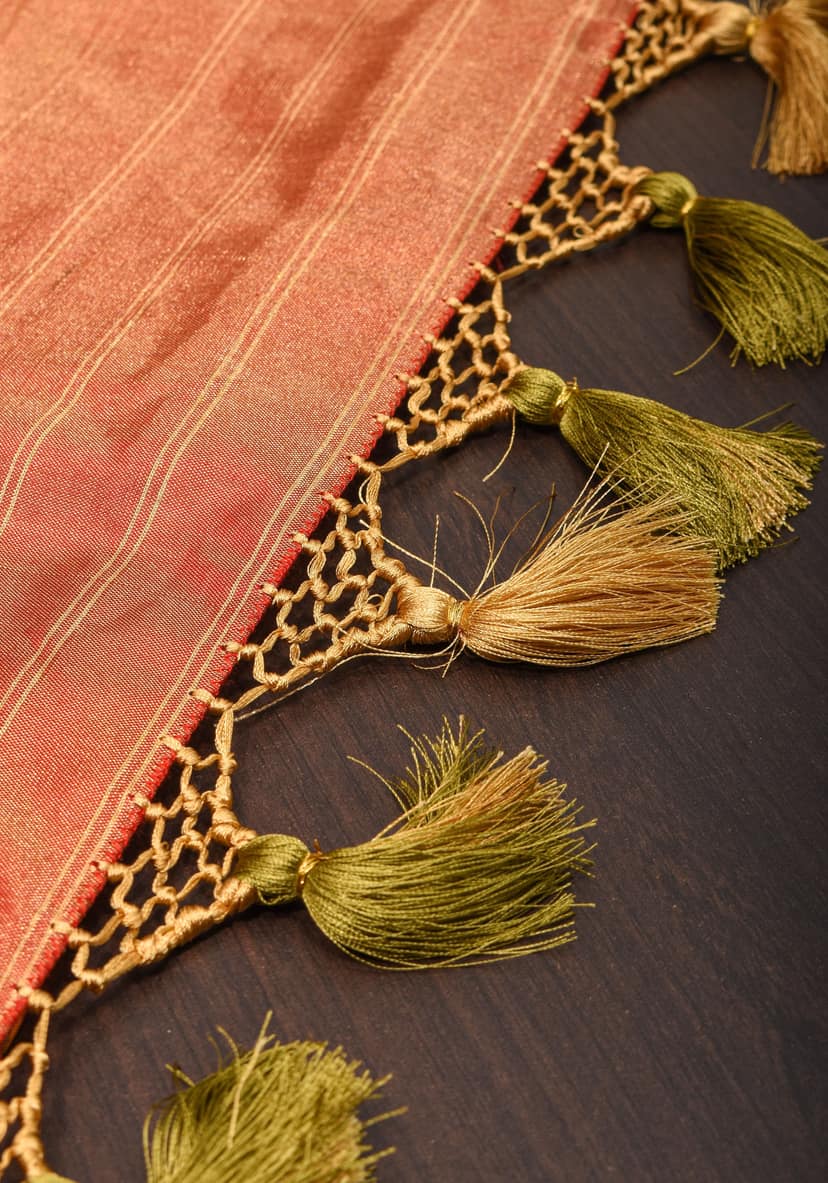 Exquisite Tissue Ikkat Patola Pure Silk saree in Yellow I SILK MARK CERTIFIED view 6