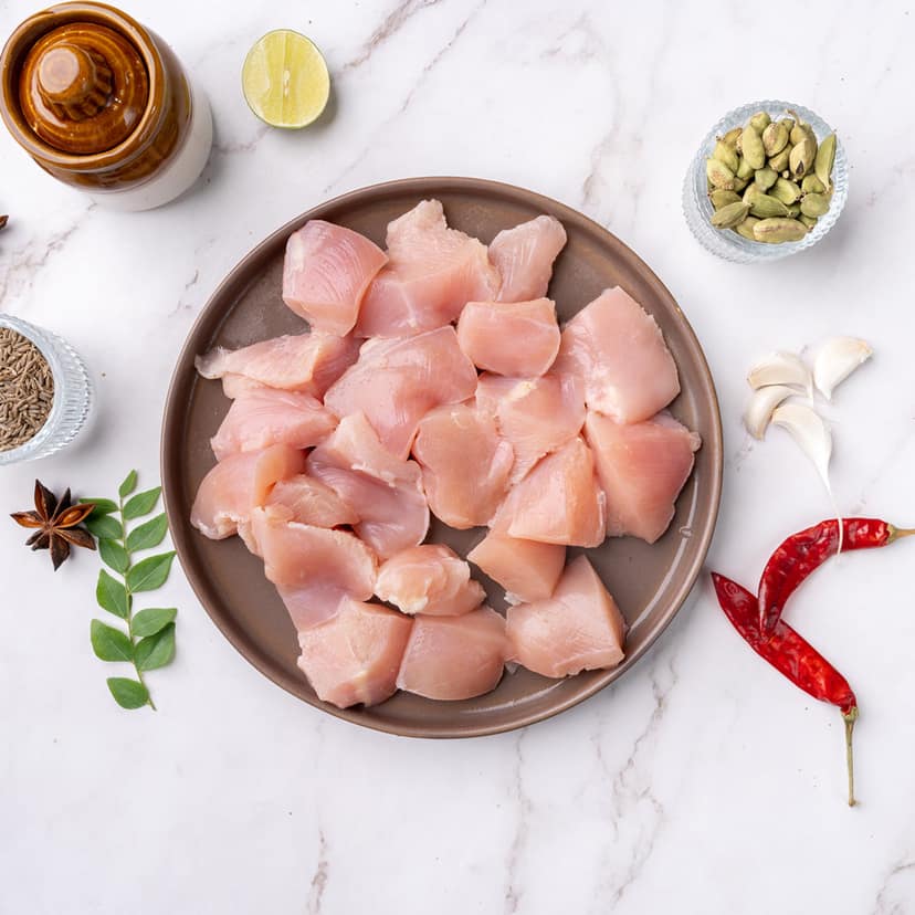 Boneless Chicken Curry Cut 500 gms