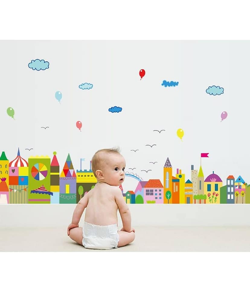 Jaamso Royals Kids wall sticker Animals Sticker ( 42 x 140 cms )