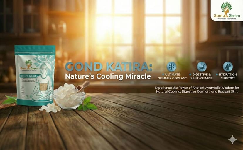 Gum & Green Gond Katira (Tragacanth Gum) | 100% Natural & Edible | Cooling & Digestive Ayurvedic Superfood | Pure Summer Coolant for Sharbat & Falooda | Skin Glow & Digestion | FSSAI Certified | 250g view 5