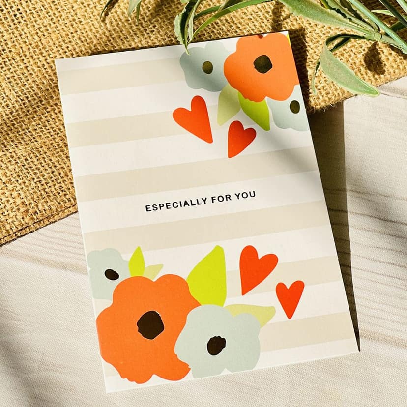 Rack Jack greeting card with gold foiling - especially for you view 2