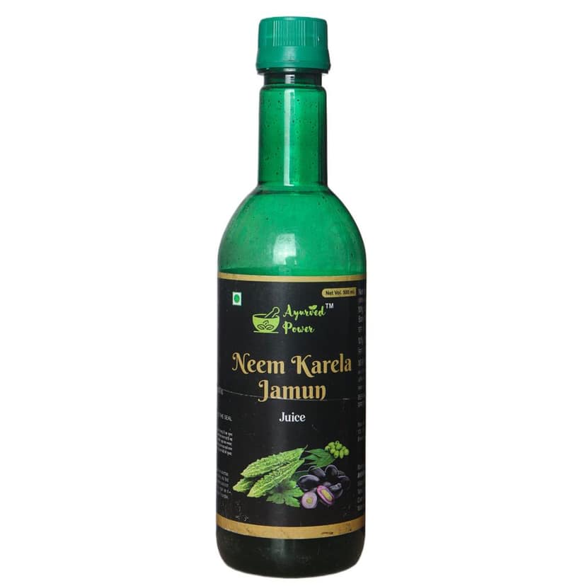 Neem krela jamun juice view 2