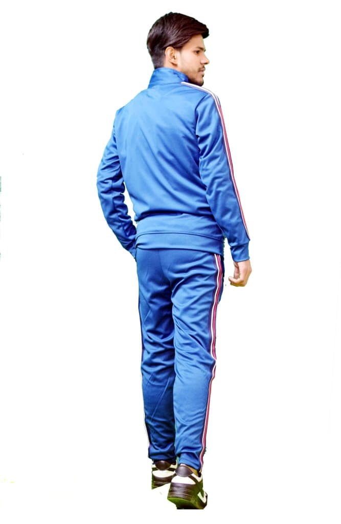 NVA Men's Gym, Yoga, Sports, Running Active Wear Regular Fit Color Block Tracksuit Set With Zipper Pockets view 2