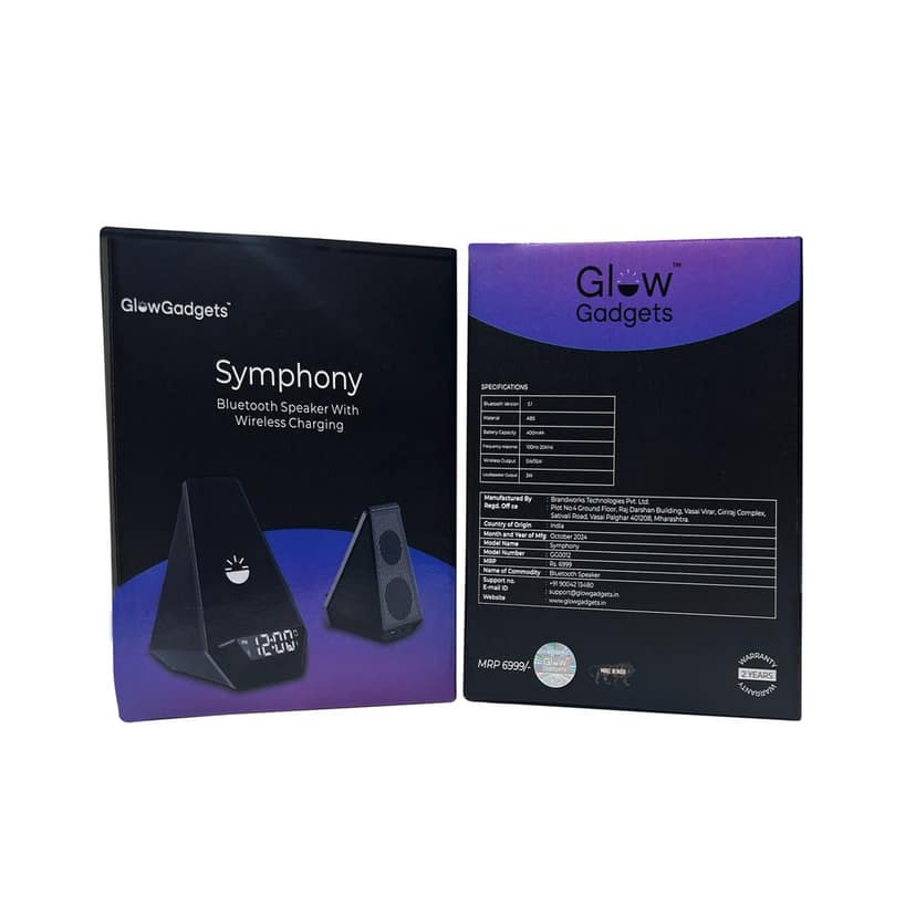 Glow Gadgets Symphony Bluetooth Speaker With Wireless Charging view 7