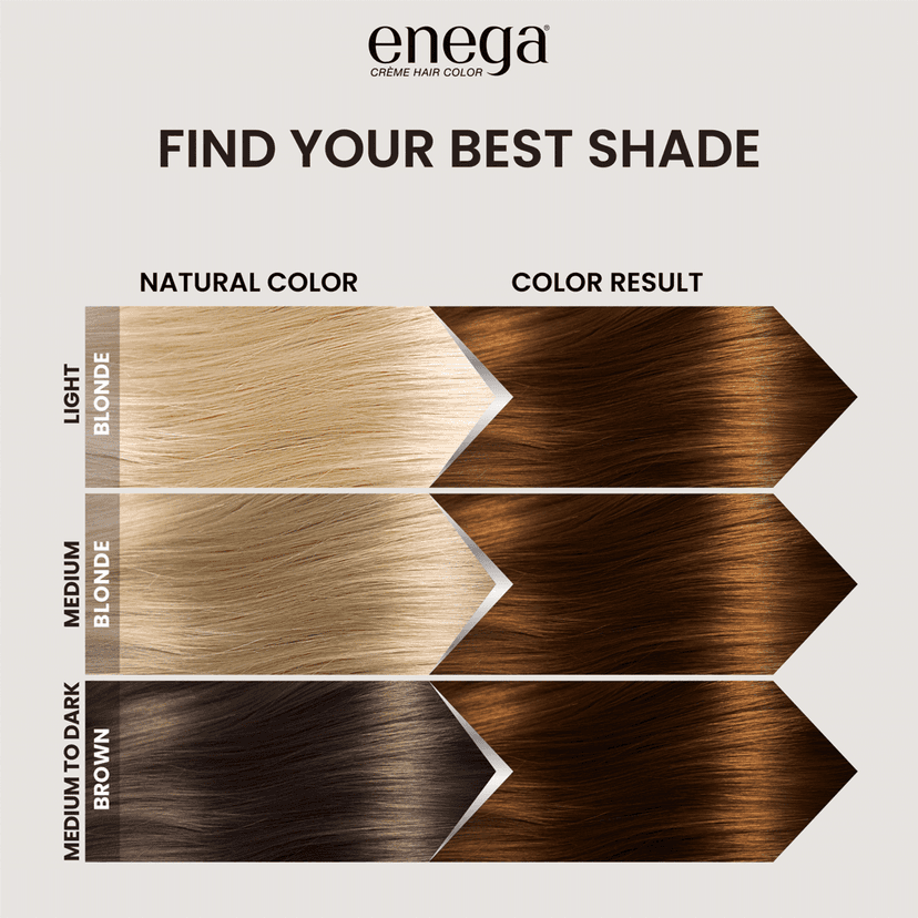 Enega Golden Brown Hair Color Cream 120ml | No Ammonia | With Argan Oil and Green Tea Extract | Nourishing and Long Lasting view 8