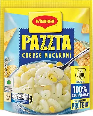 Maggi PAZZTA Vegetarian Cheese Macaroni Pasta, 75g Pouch