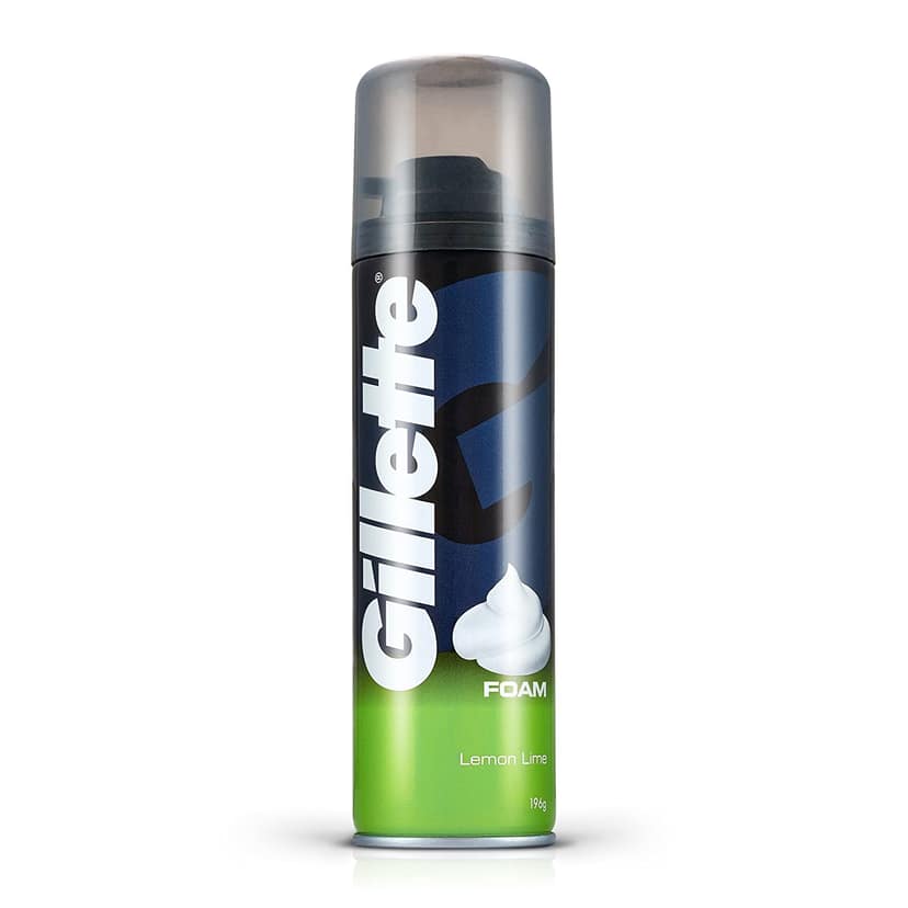 Gillette Classic Lemon Lime Pre Shave Foam, 196 gm