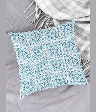 Houzzcode - Water Repellent Sky Blue Polyester Pillow Covers 40x40x3 ( Pack of 1 )