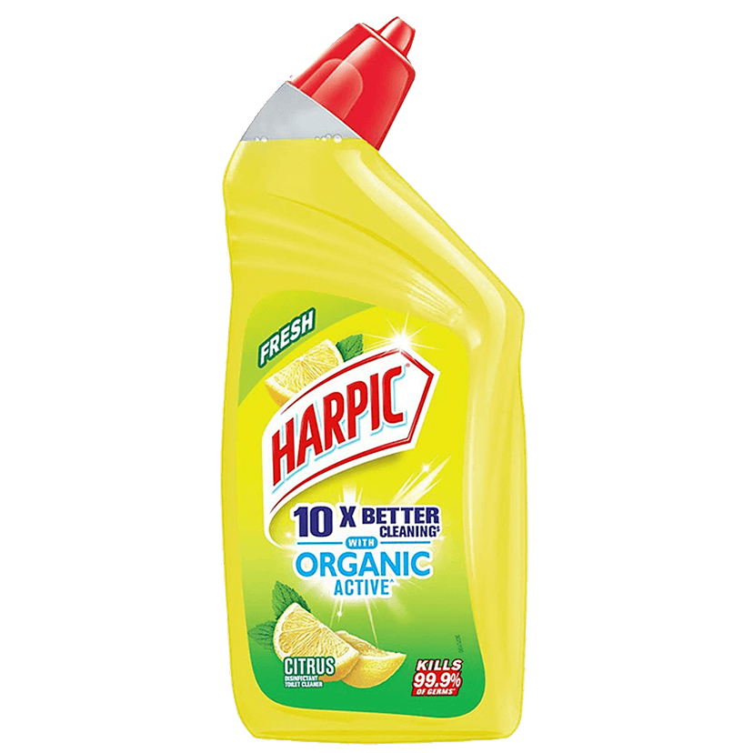 Harpic Organic Active Disinfectant Toilet Cleaner Liquid, Citrus, 500 Ml view 2