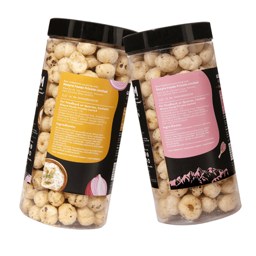 GOURMET MAKHANA Roasted in Olive Oil | Flavors Cream & Onion & Himalayan Salt and Pepper| Combo Of 2, 65g Each. - 130 gm view 2